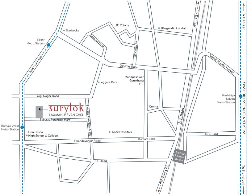 Suryalok Location Map